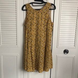 Yellow floral dress